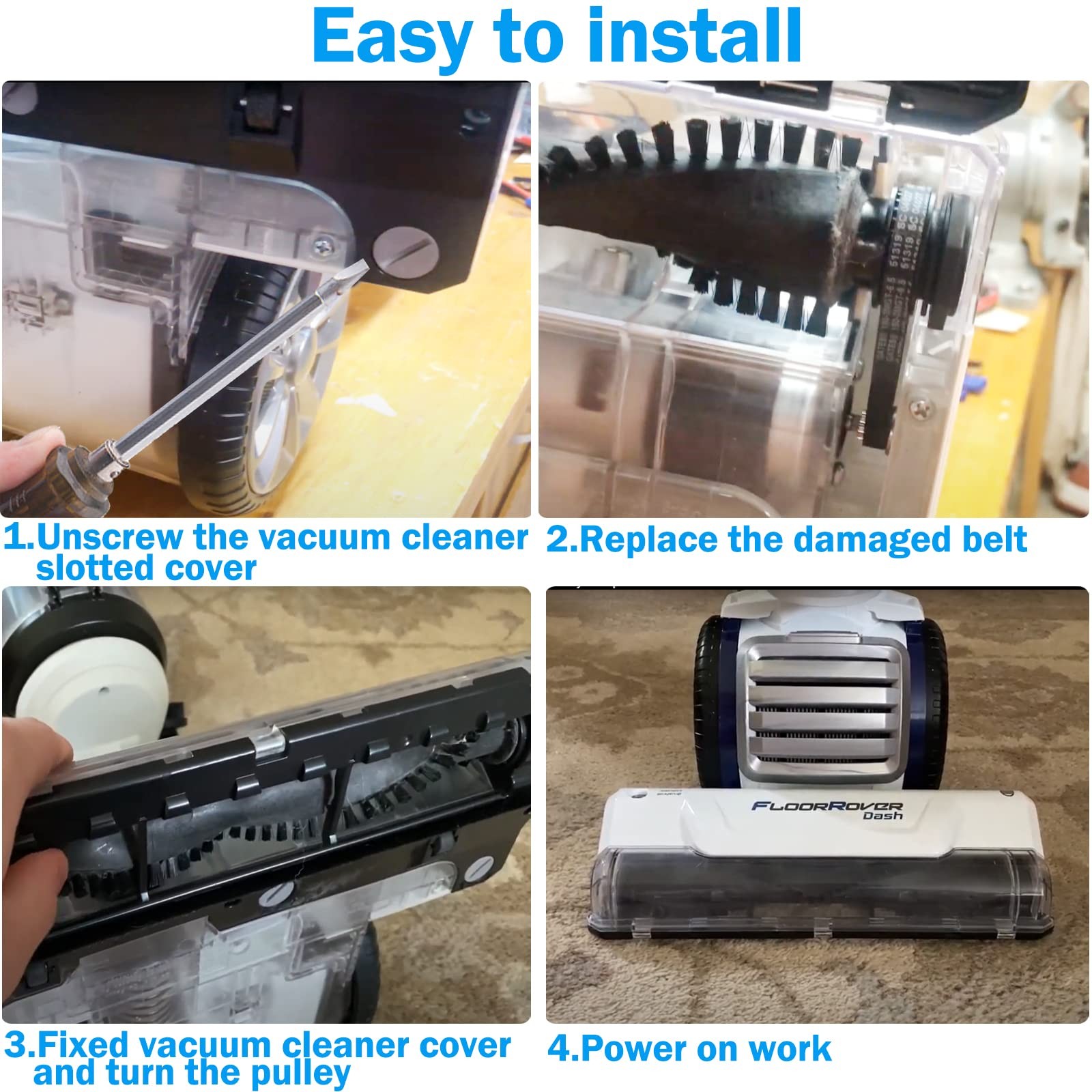Vacuum Belts Replacement for Eureka FloorRover Bagless Upright Pet Vacuum…