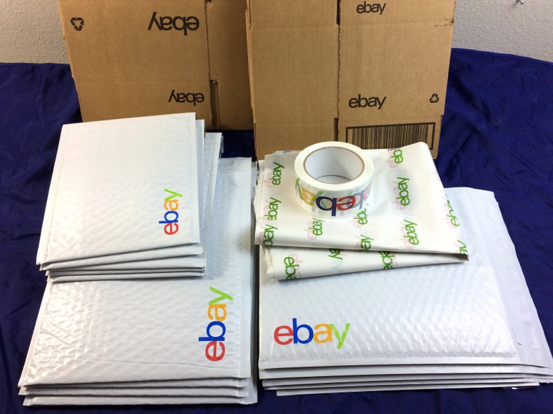 Ebay Shipping Supplies KIT Padded MAILERS Bubble Envelopes, BOXES, Tissue &TAPE