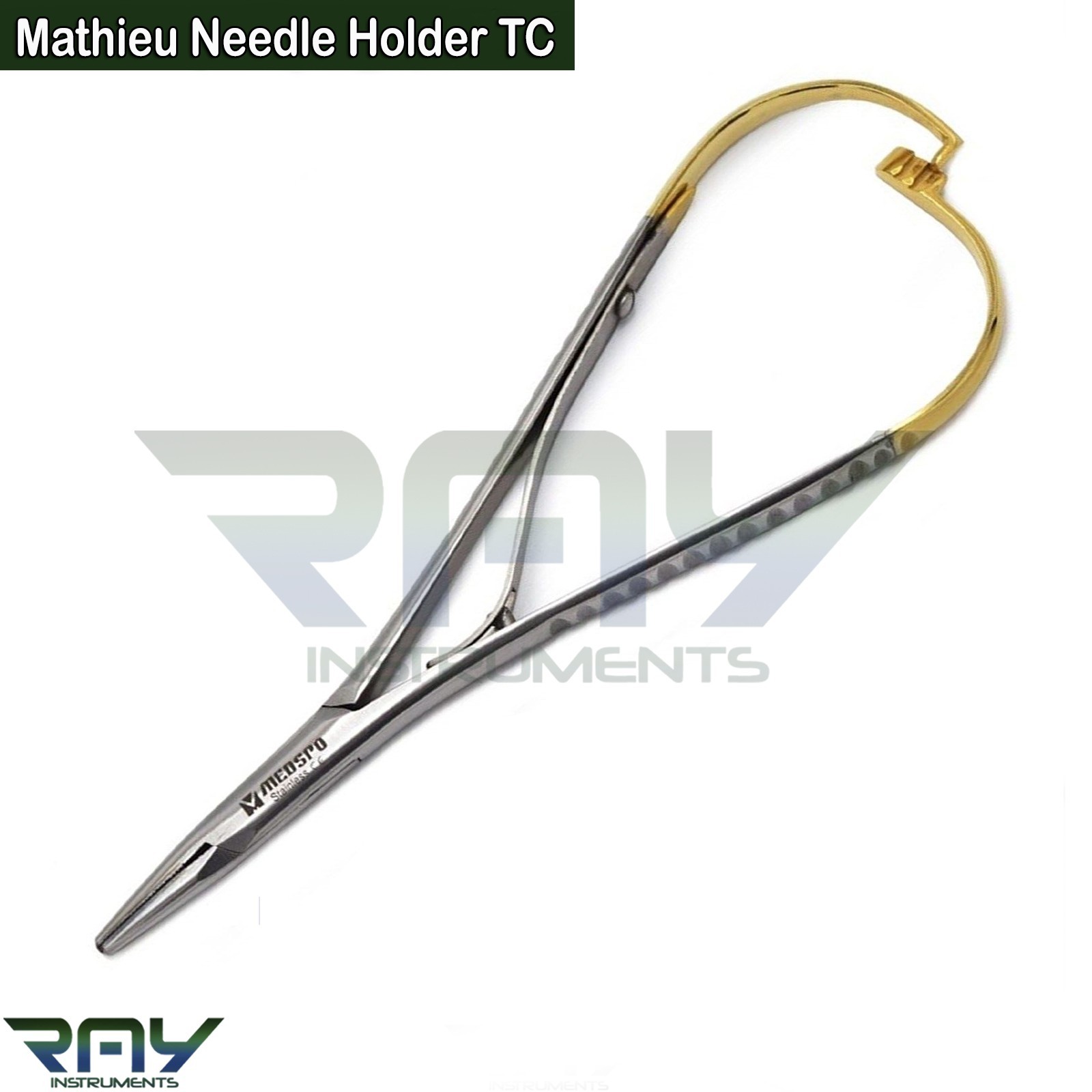 3 Pcs Dental Ligature Mathieu Needle Holder TC 14cm Orthodontic Suture Forceps