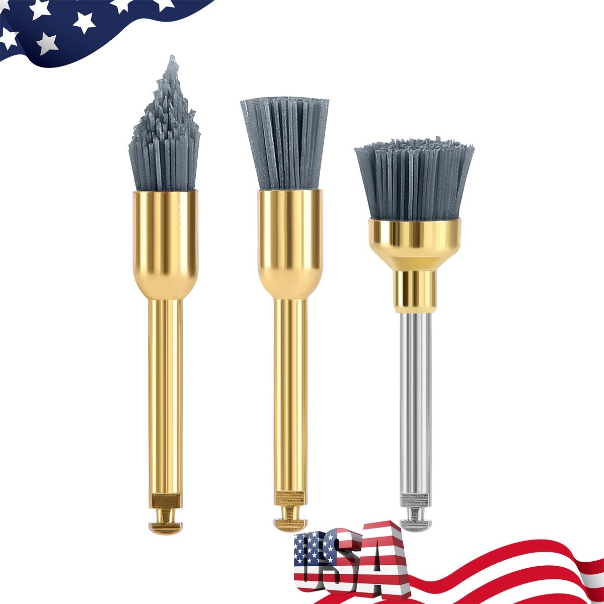 10pcs Dental polishing Brush CA 2.35mm for stain removal and polishing Handpiece