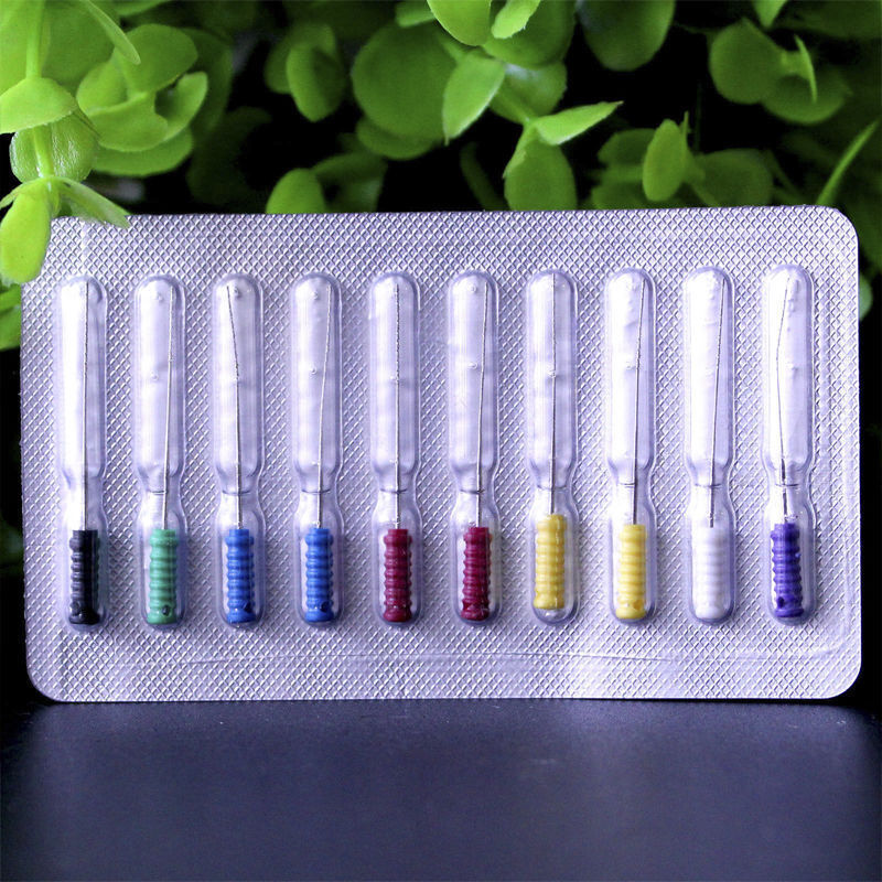 Dental Root Canal Cleaning Barbed Broaches #00-06, Stainless Steel 21mm 25MM