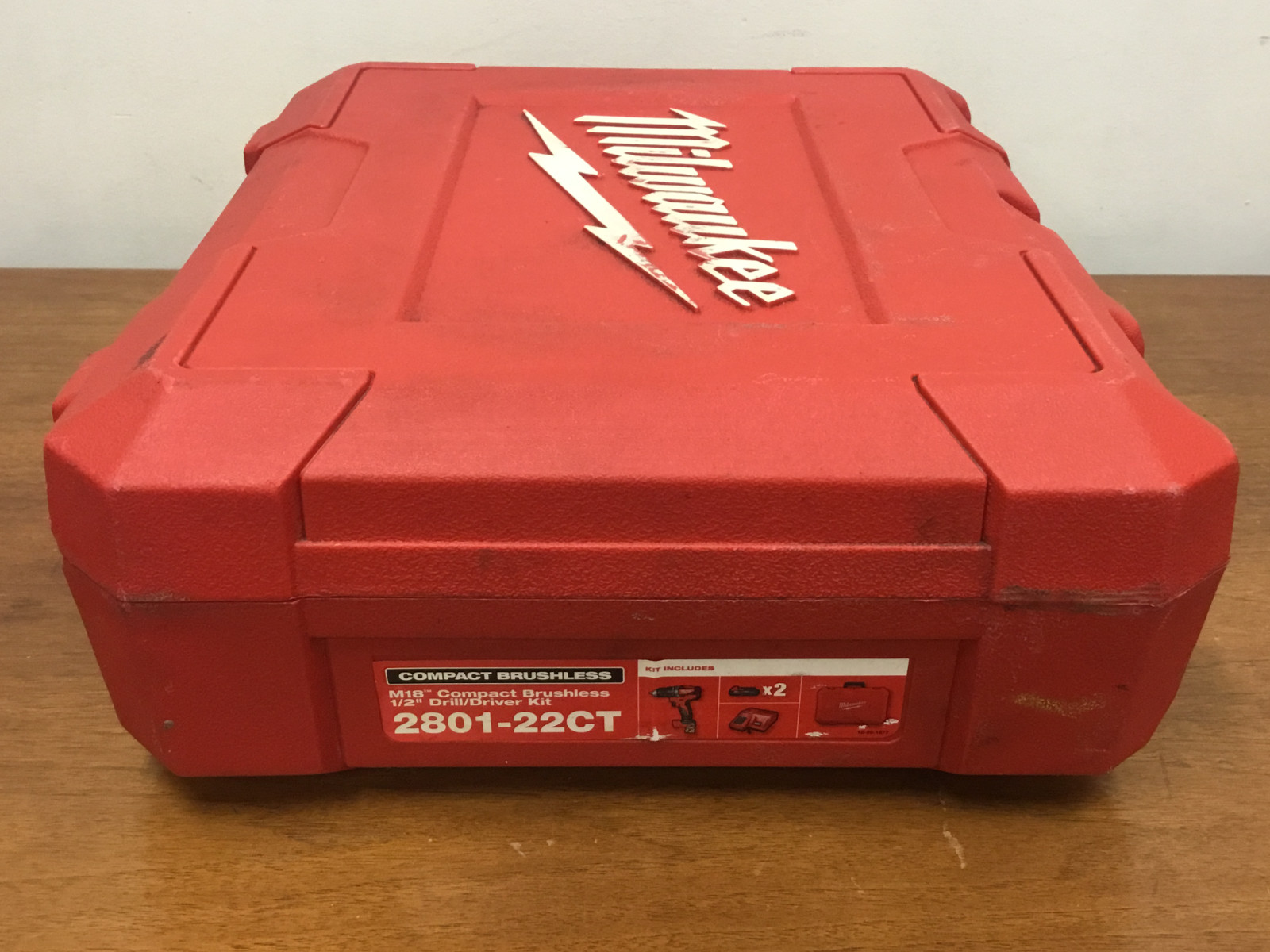 LOT OF (2) Milwaukee Case For – 2407-22 & 2801-22CT – Drill/Driver Kit