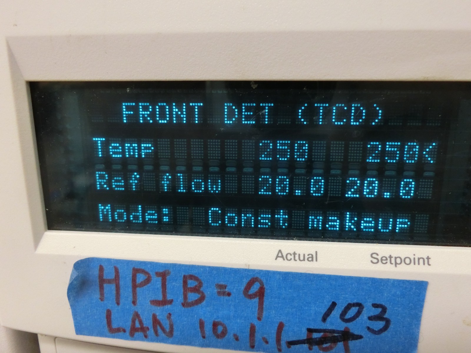 Agilent HP 6890 GC TCD Detector Type 2 EPC Kit Working Warranty 30 days