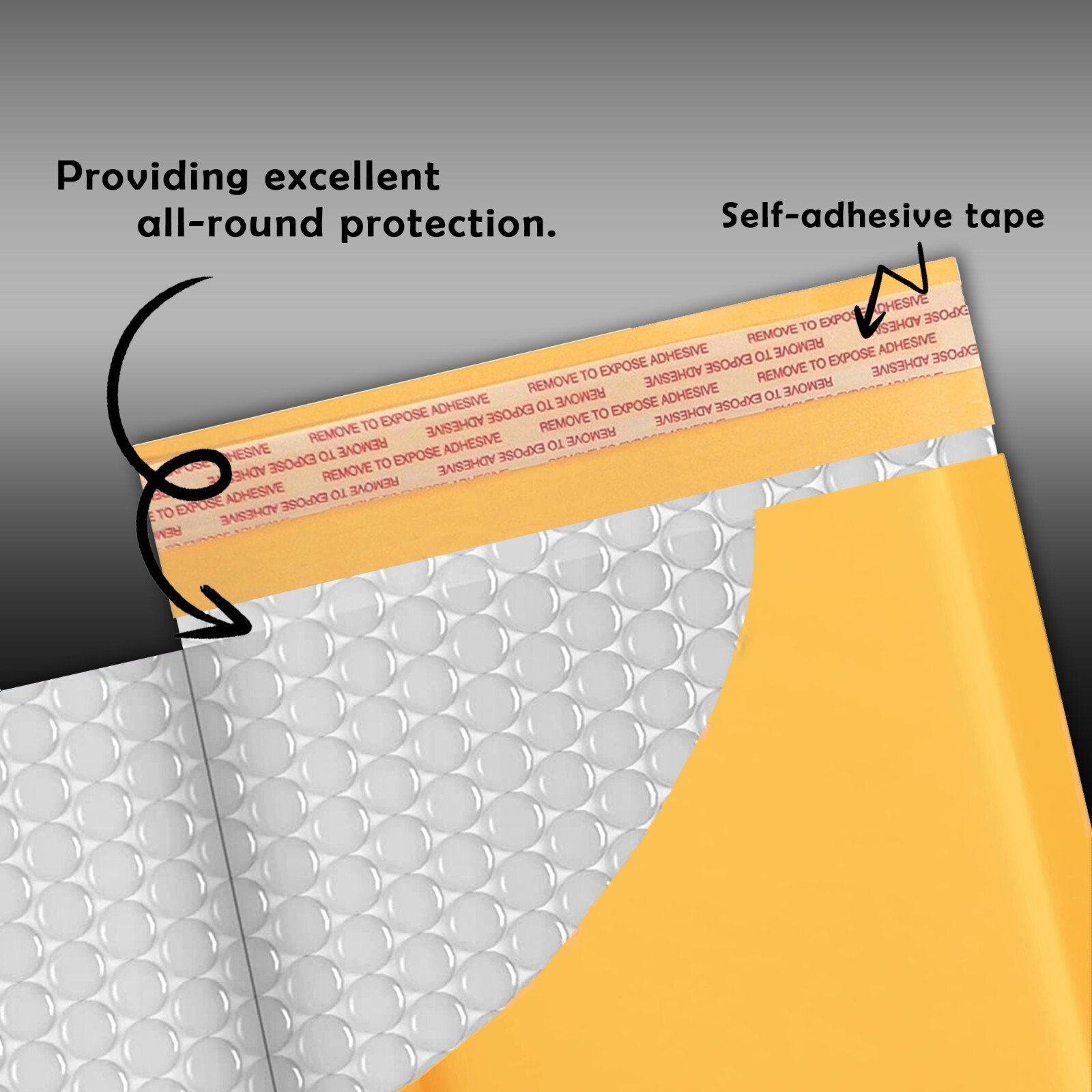 Yens® 500 #000 4×8 Kraft Bubble Padded Envelopes Mailers Inner 4 X 7
