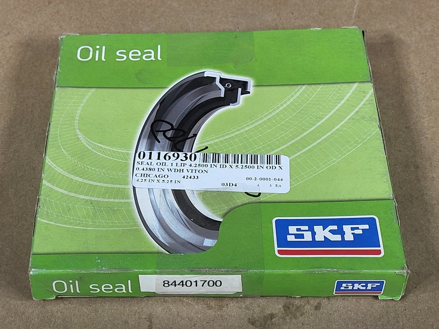 SURPLUS NEW SKF 42433 Oil Seal , 4.25×5.25×0.438 in – Parts & Components