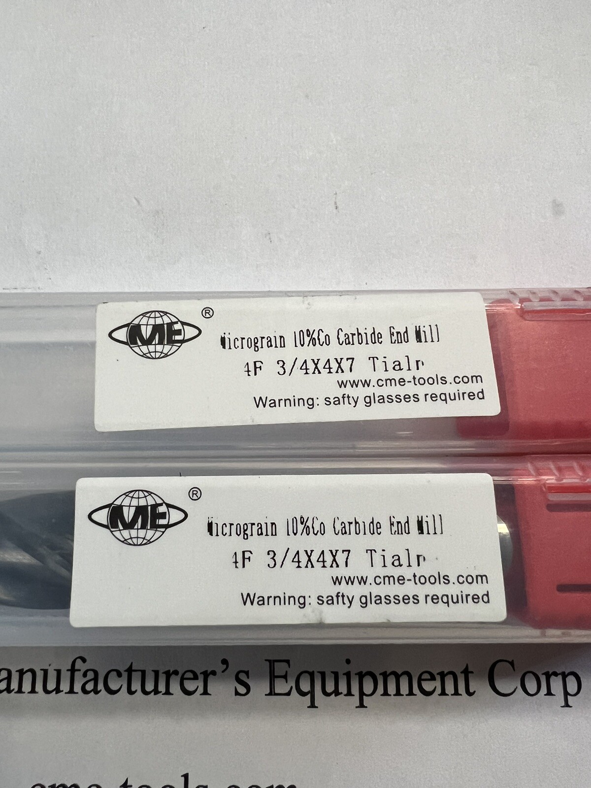 2pcs 3/4″x4x7 X-long length Carbide End Mills Tialn Coated 4 Flt S/E –new