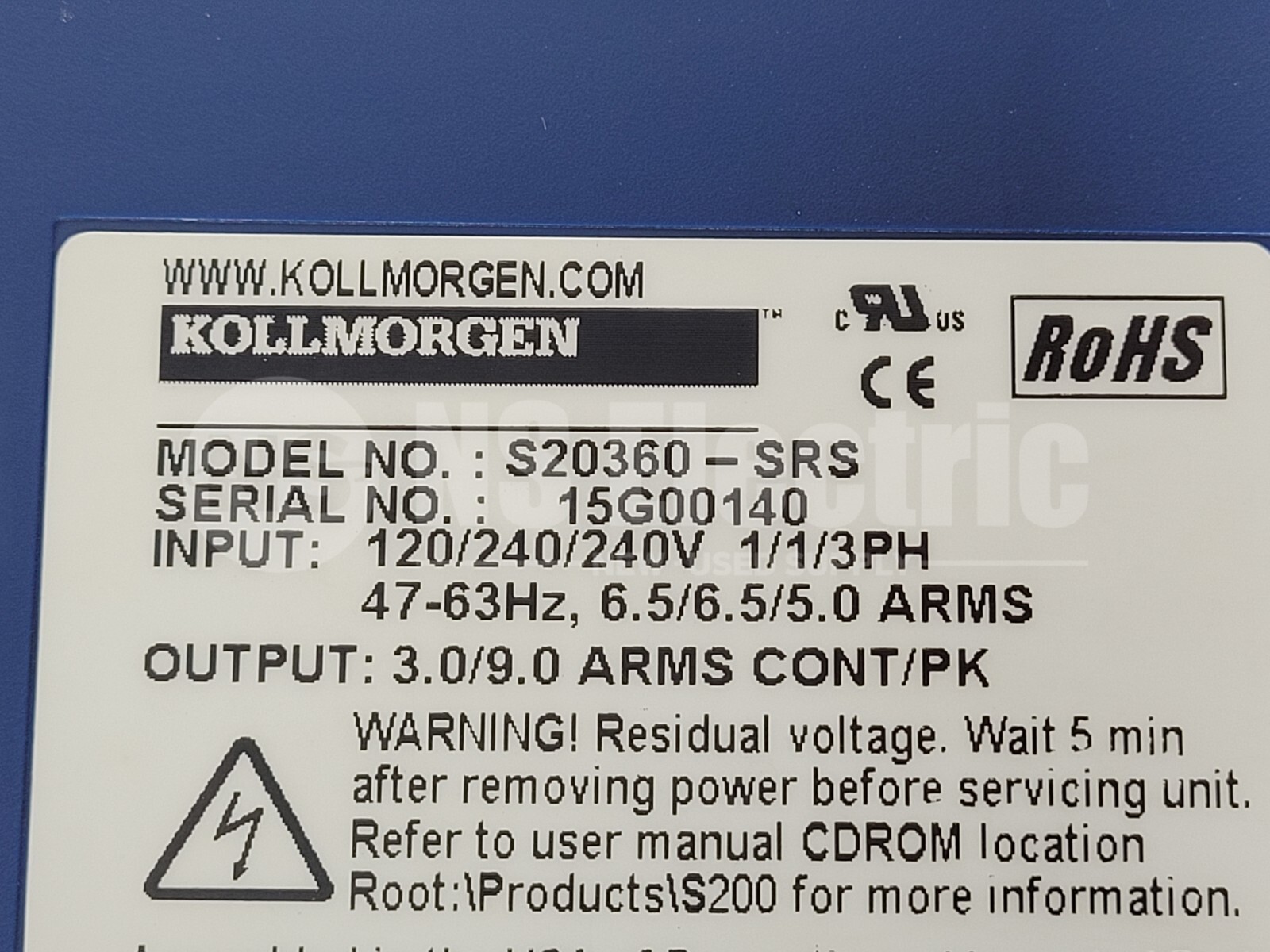 KOLLMORGEN S20360-SRS