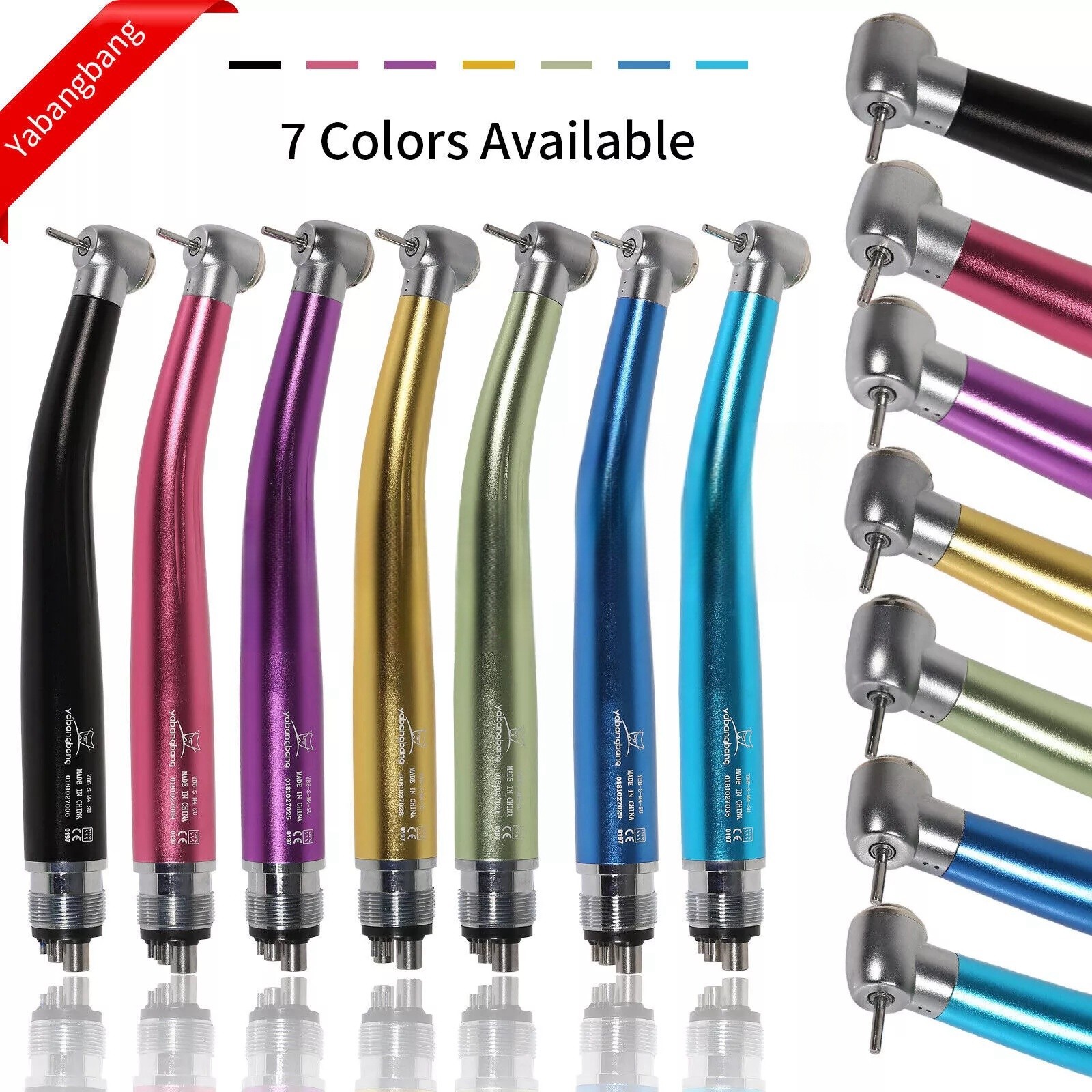 NSK PANA MAX Style Dental High Speed Handpiece Turbine 2/4Holes 7-Colors Rotor