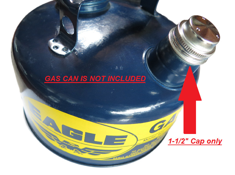 2pk 1-1/2″ Vented Metal Gas Can Cap w/ Cardboard Liner Eagle Briggs Stratton Lid