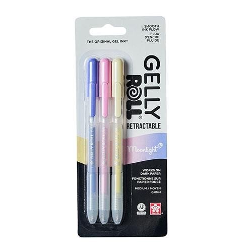 Sakura Gelly Roll Moonlight Pastel Bloom Retractable Pen 3/Pk Asst Office School