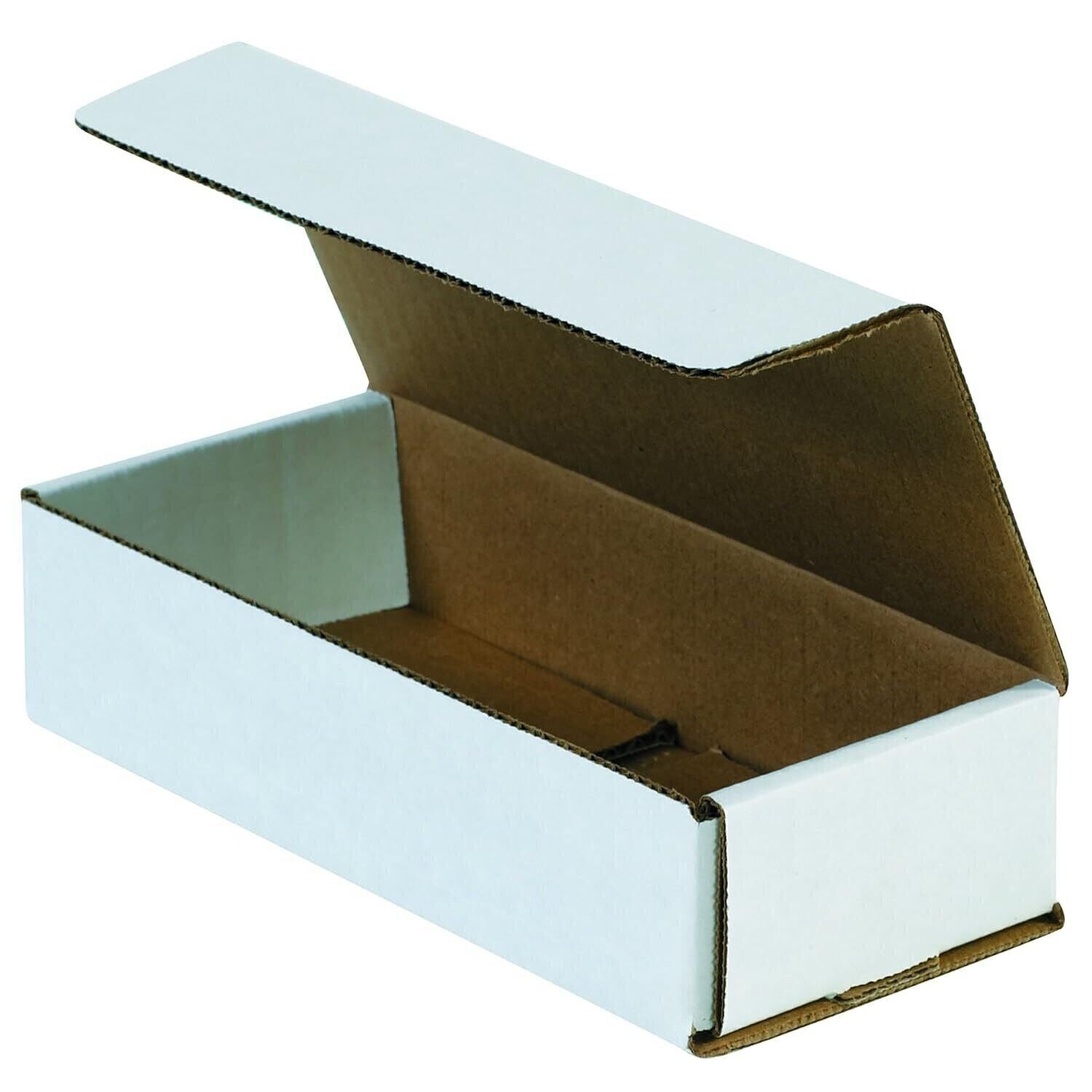 50 10″ x 5″ x 2″ White Corrugated Mailers Die Cut Tuck Flap Boxes Free Shipping