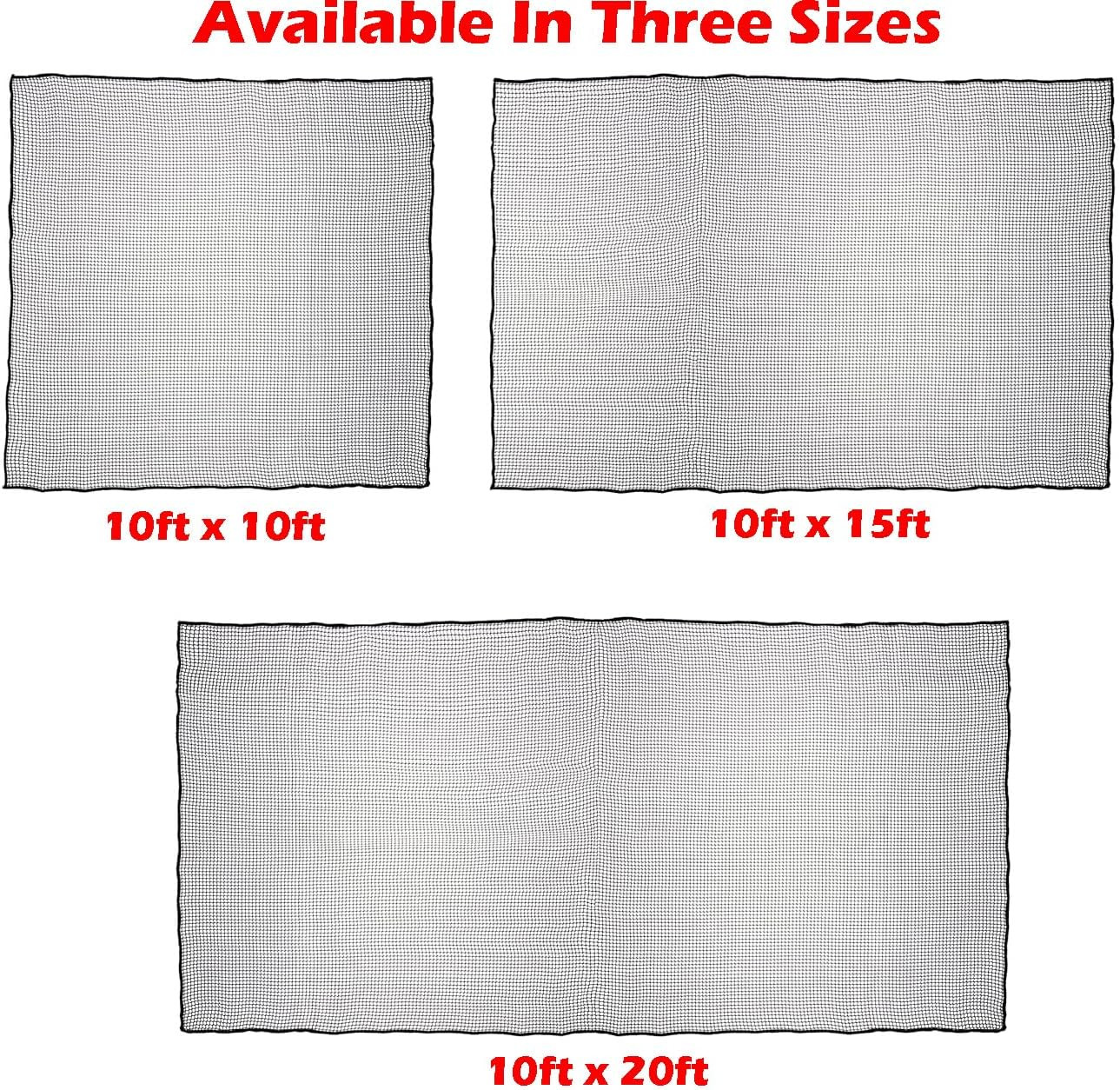 Heavy Duty Golf Hitting Practice Net – 10ft, 15ft & 20ft Options Available