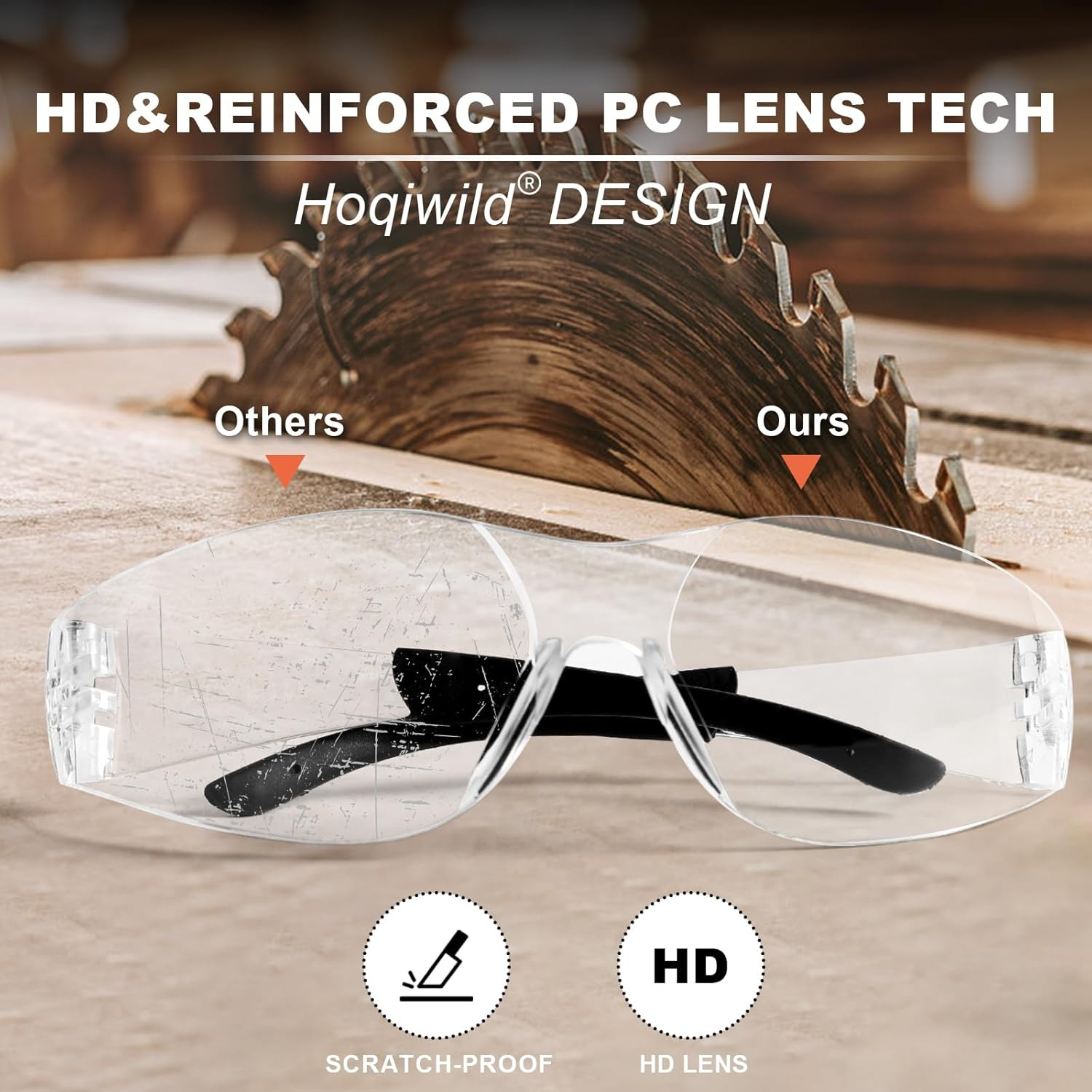 ANSI Z87.1 Clear Safety Glasses for Men and Women 36Pack, Scratch&Impact-Resista