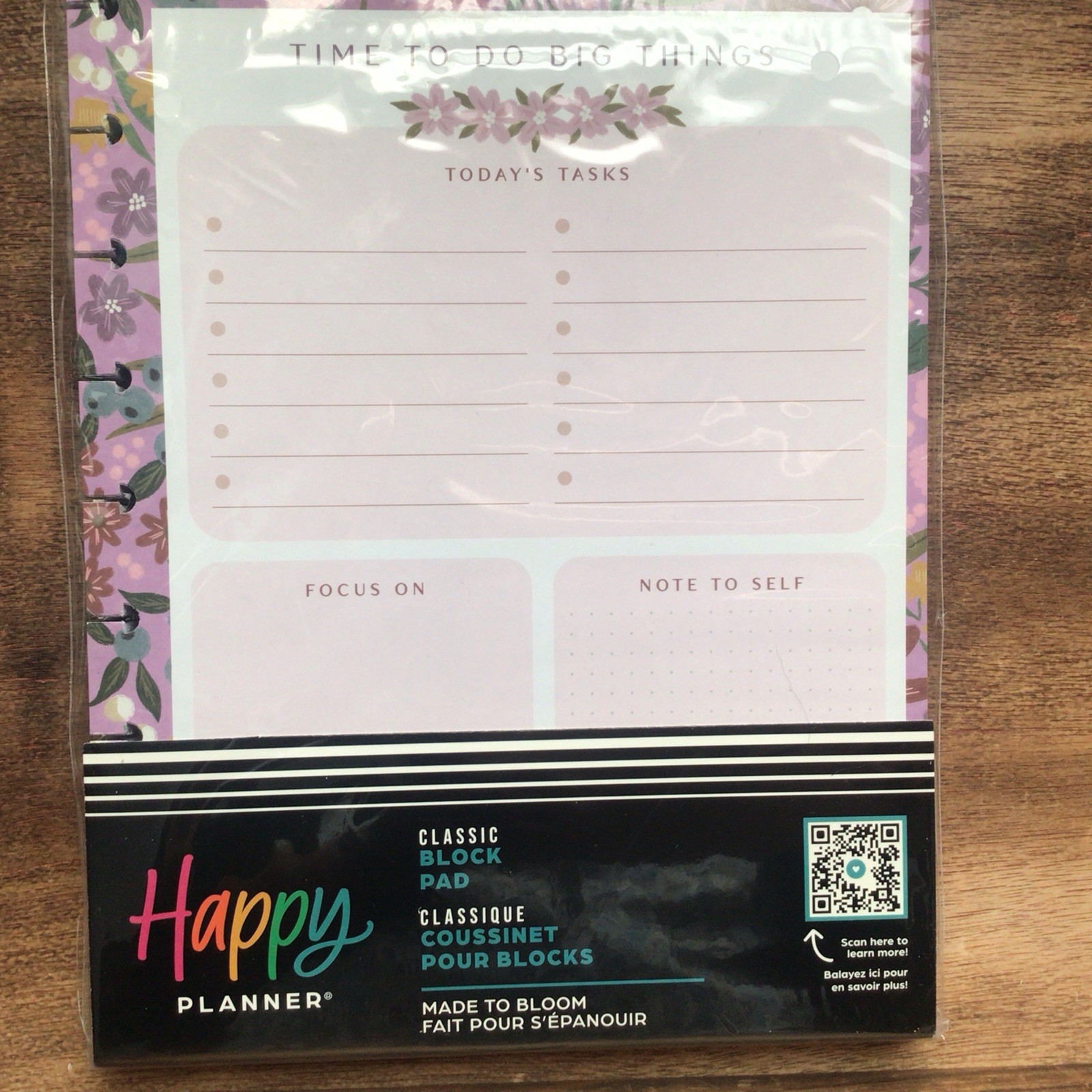 Happy Planner Made To Bloom/Block Pad/100 Pcs/New