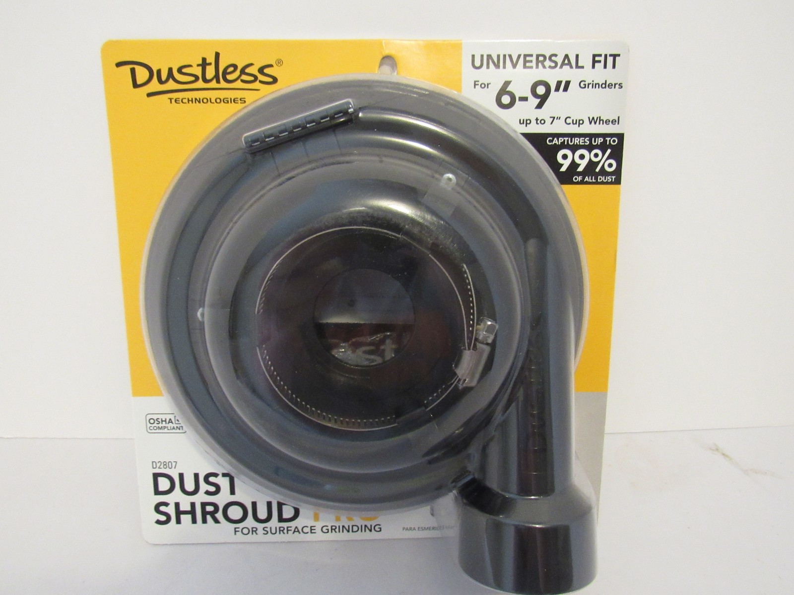 Dustless Technologies D2807 Dust Shroud Pro for 6-9″ Grinders & 7″ Cup Wheels