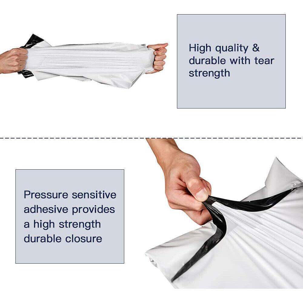 100-1000Pcs Poly Mailers Mailing Express Envelopes Self Seal Shipping Bags 4Size