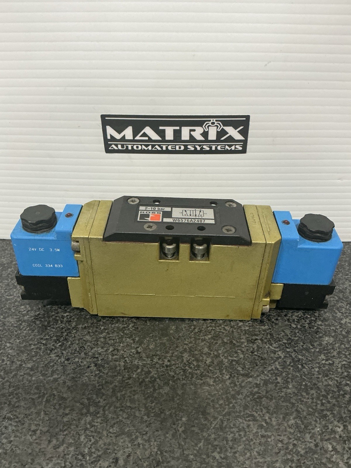 Ross W6576A2407 Pneumatic Double Solenoid Valve