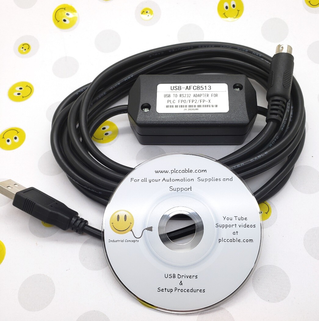 PLC Programming Cable USB-AFC8513 for Nais Panasonic Matsushita Electric PLC’s