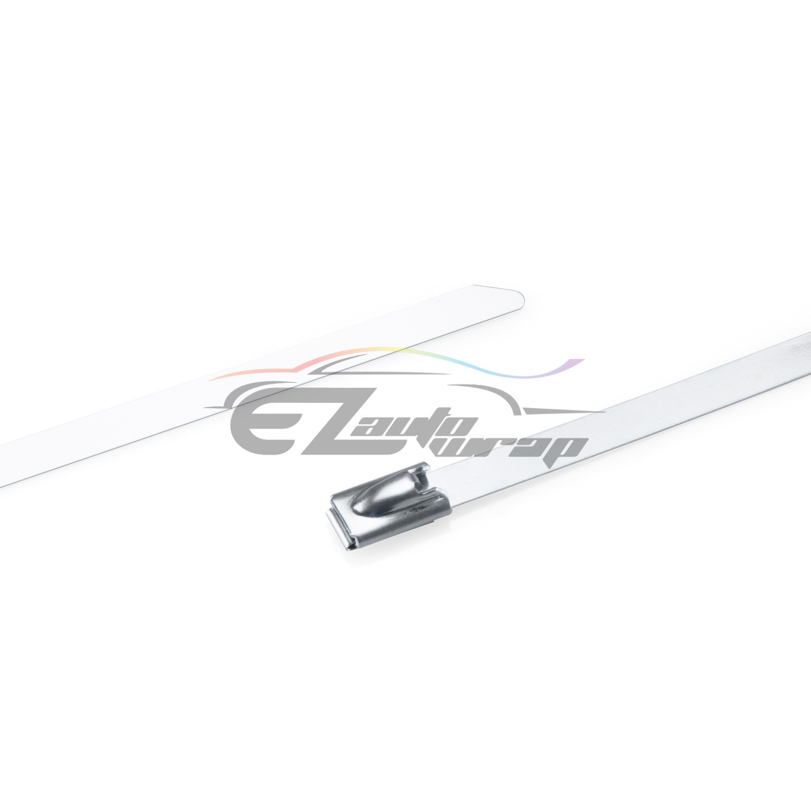 12″ 304 Stainless Steel Metal Zip Tie Strap Cable Exhaust Turbo Wrap Intake Lock