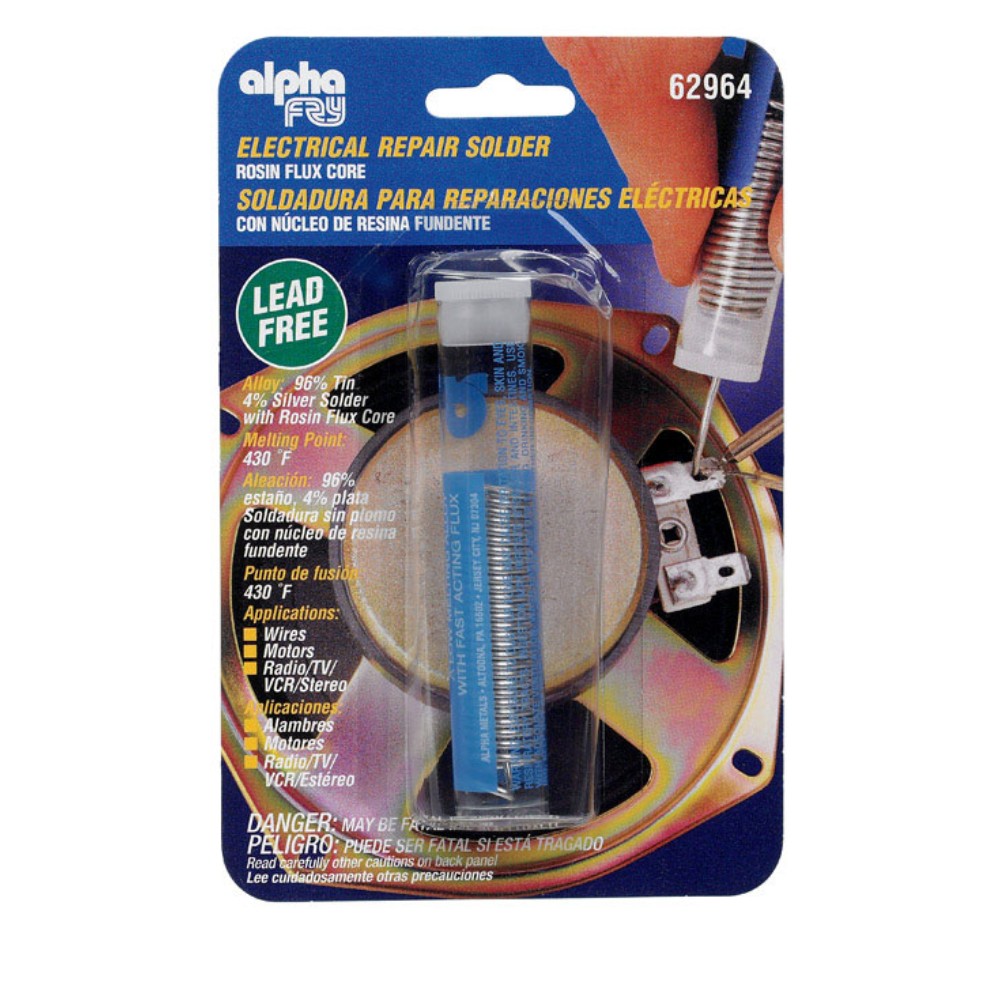 Alpha Fry 0.05 oz Lead-Free Repair Solder 0.062 in. D Tin/Silver 1 pc