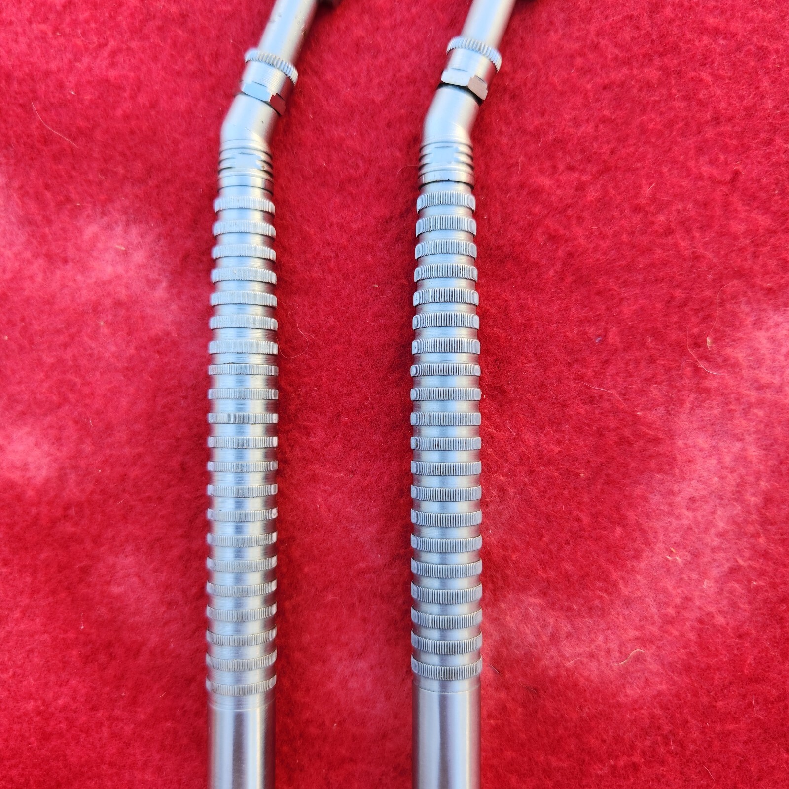 Lot of 2ea. Densco Dental Handpieces belt-driven – needs pulley/adapter – used