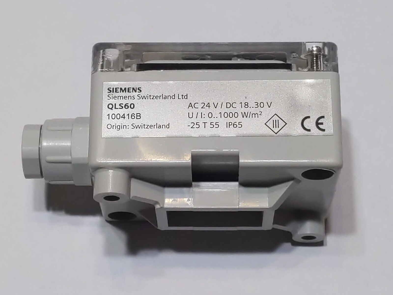Siemens QLS60 Solar Sensor, 0-10 VDC 4-20 mA. RETURNS ACCEPTED