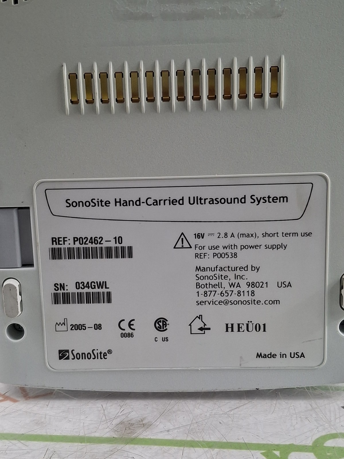 Sonosite 180 Plus Portable Ultrasound