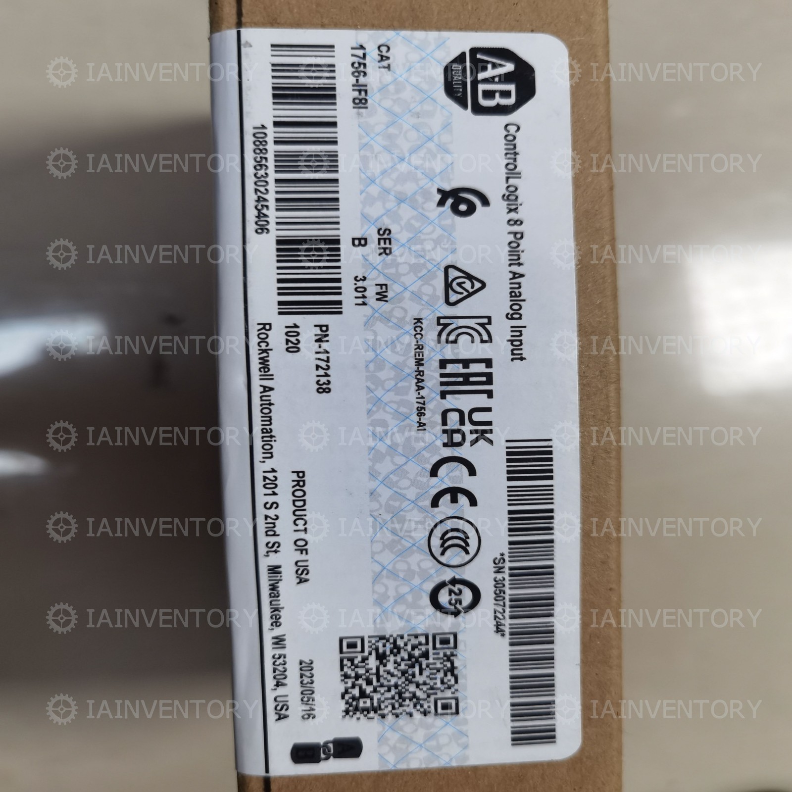 1PC NEW Allen-Bradley 1756-IF8I US stock Warranty Included