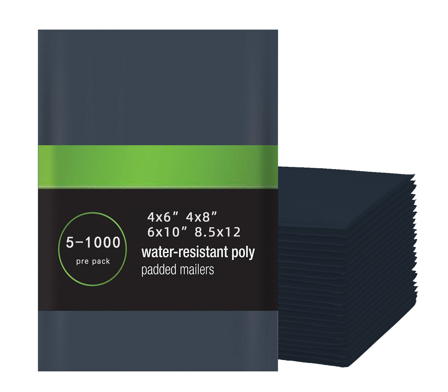 4×6 4×8 6×10 8.5×12 Poly Bubble Padded Mailers Envelops Shipping Bags BLACK