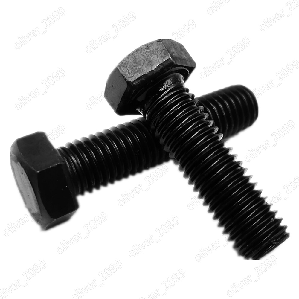 Black 12.9 Steel Hexagon Head Screws Left Hand Thread M5 M6 M8 M10 M12 M14-M20
