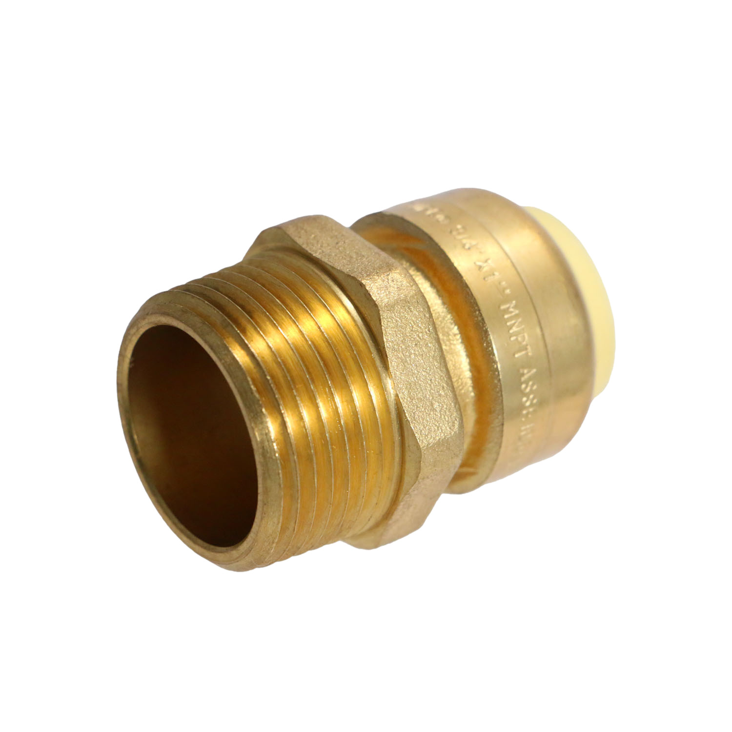 1 Pc XFITTING 3/4″ Push Fit x 1″ Male NPT Threaded Adapter, Lead Free Brass