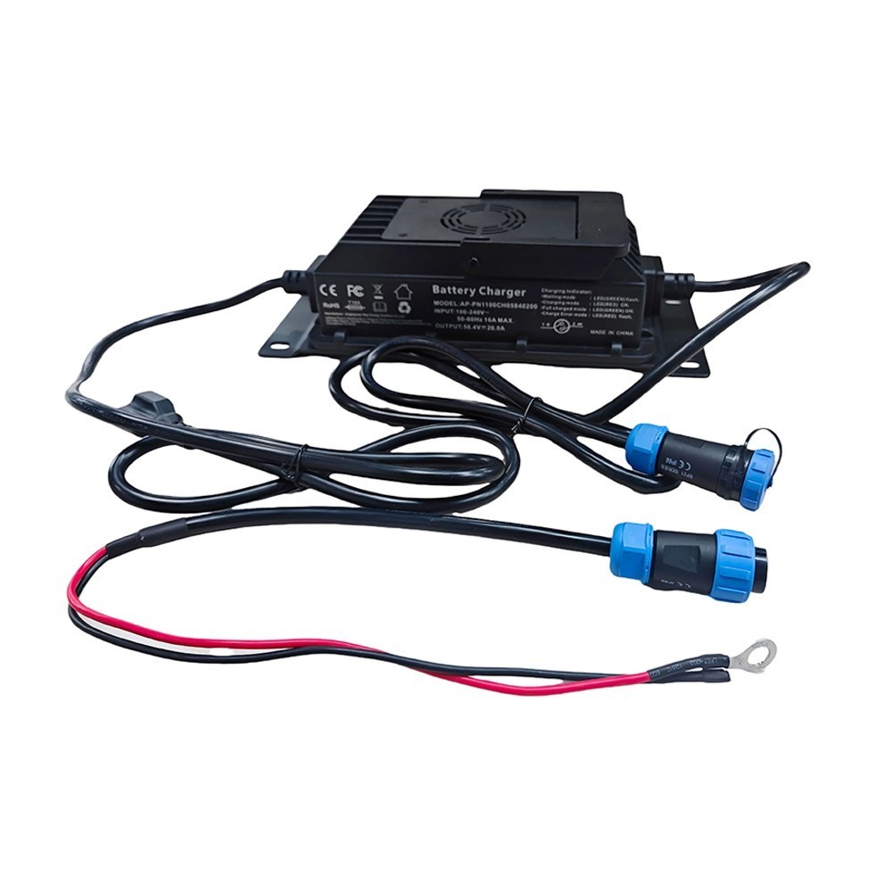 20A 58.4V Lithium Battery Charger for LiFePO4 48V Lithium Battery Rapid Charging