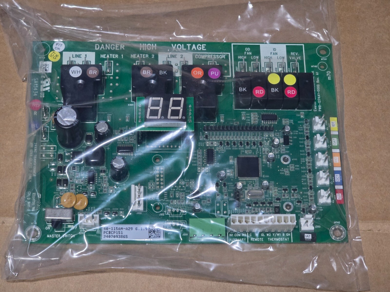 PCBCP151 Amana PTAC Control Circuit Board