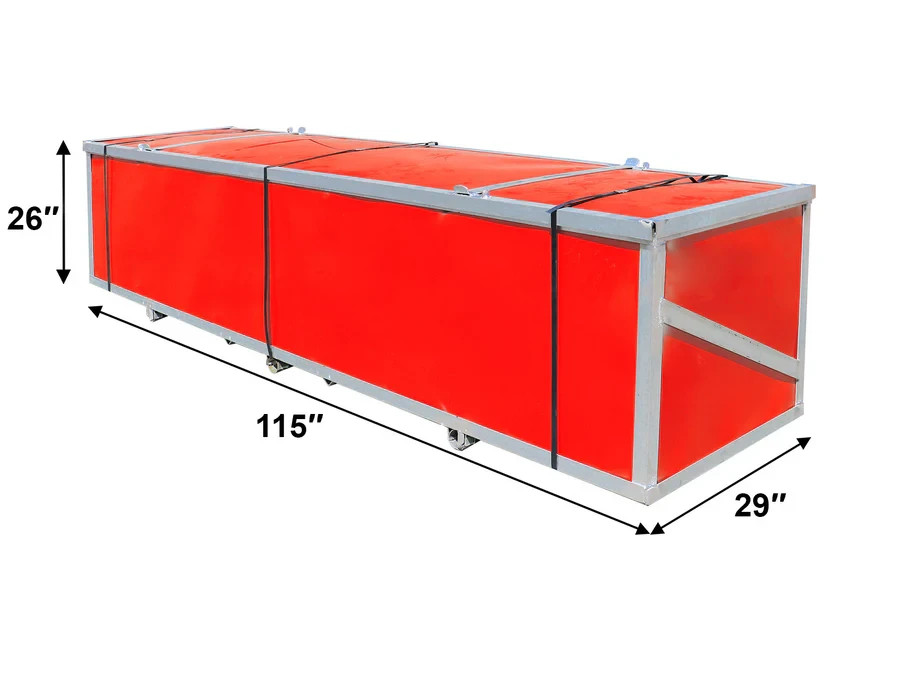 30’x40’x15′ Single Truss Arch Storage Shelter| 15OZ PVC Canvas W/Man Door