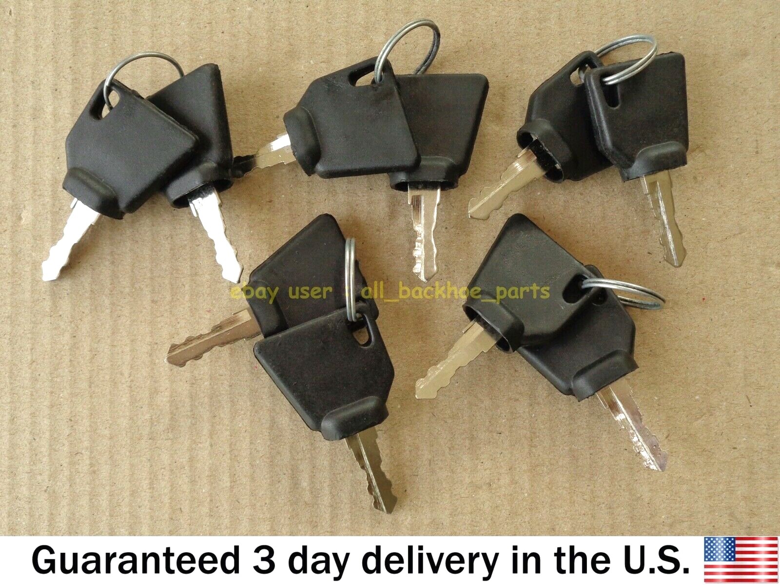 JCB BACKHOE TELEHANDLER FORKLIFT – IGNITION KEYS, 10 PCS. (PART NO. 701/45501)