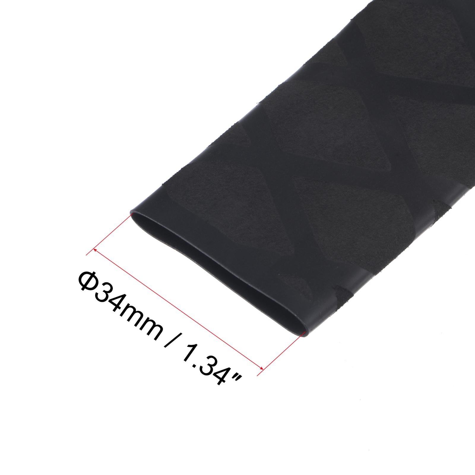 Heat Shrink Wrap Tubing for Rod, 20mm Dia 34mm 1.6ft 1.7:1 Black