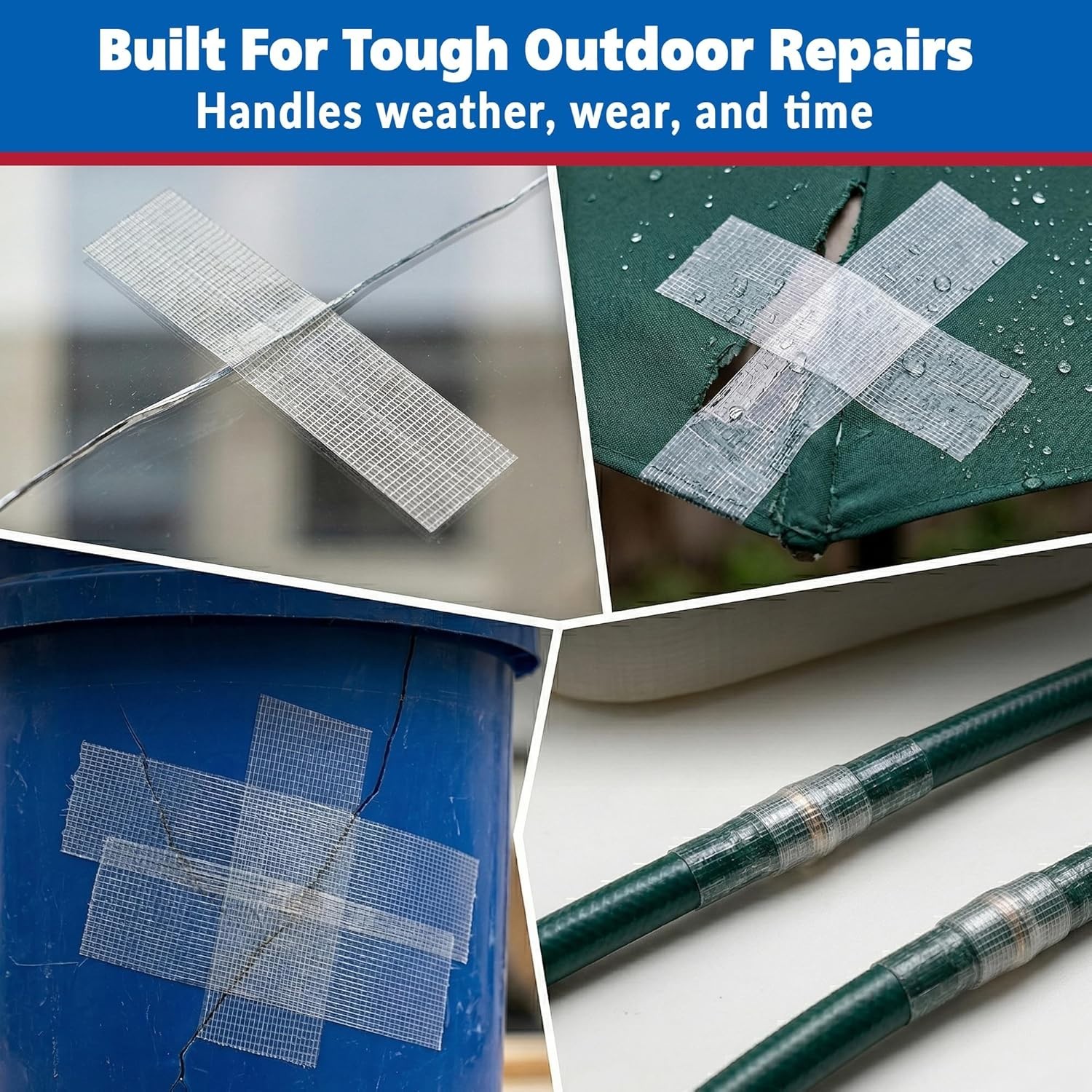 Weather Resistant Duct Tape, 3 Inch x 20 Yards for Strong Indoor and Outdoor Use