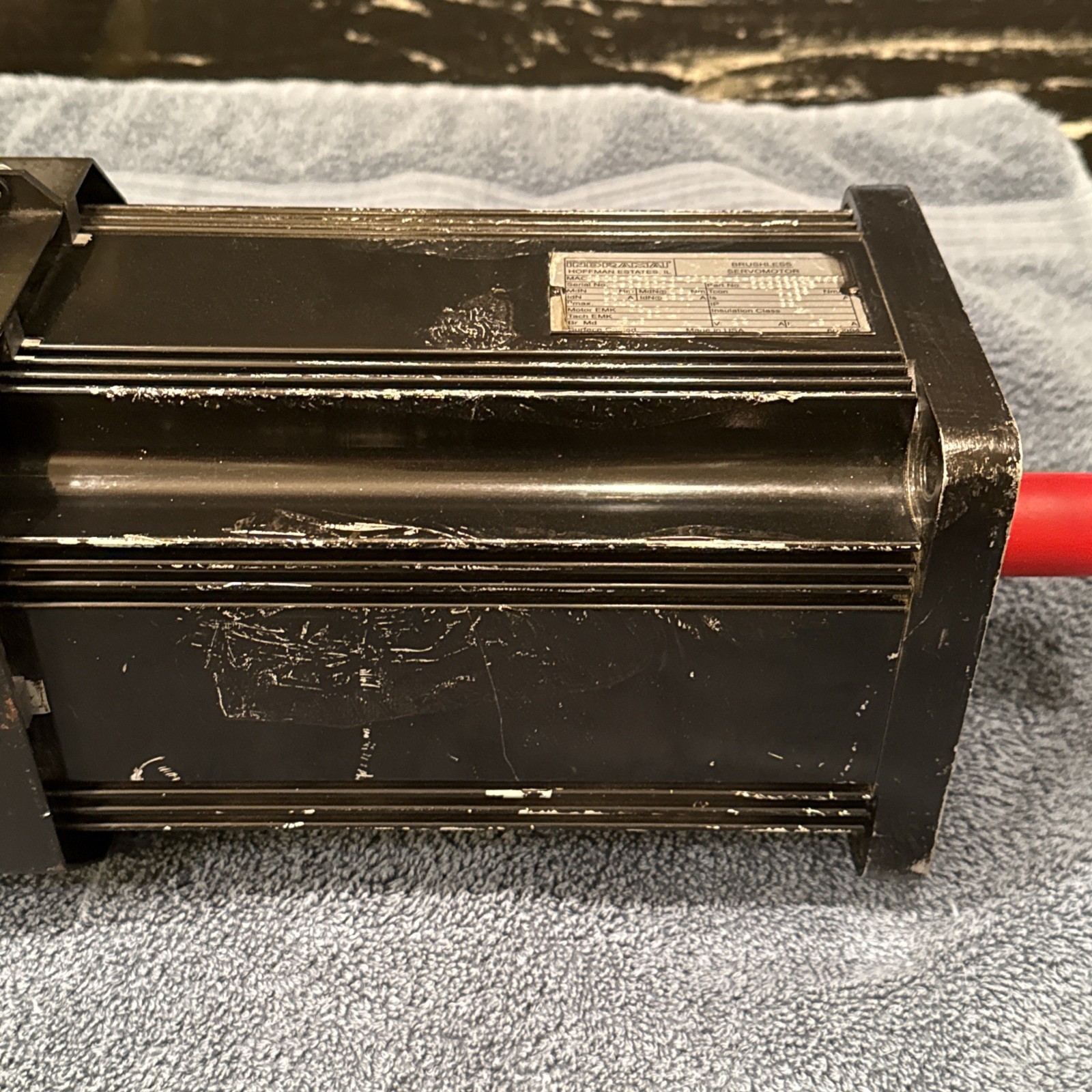 Indramat MAC090C-2-KD-4-C/110-A-1/DI520LV/S001 Servo Motor W/ Fan LEM-AB090X241