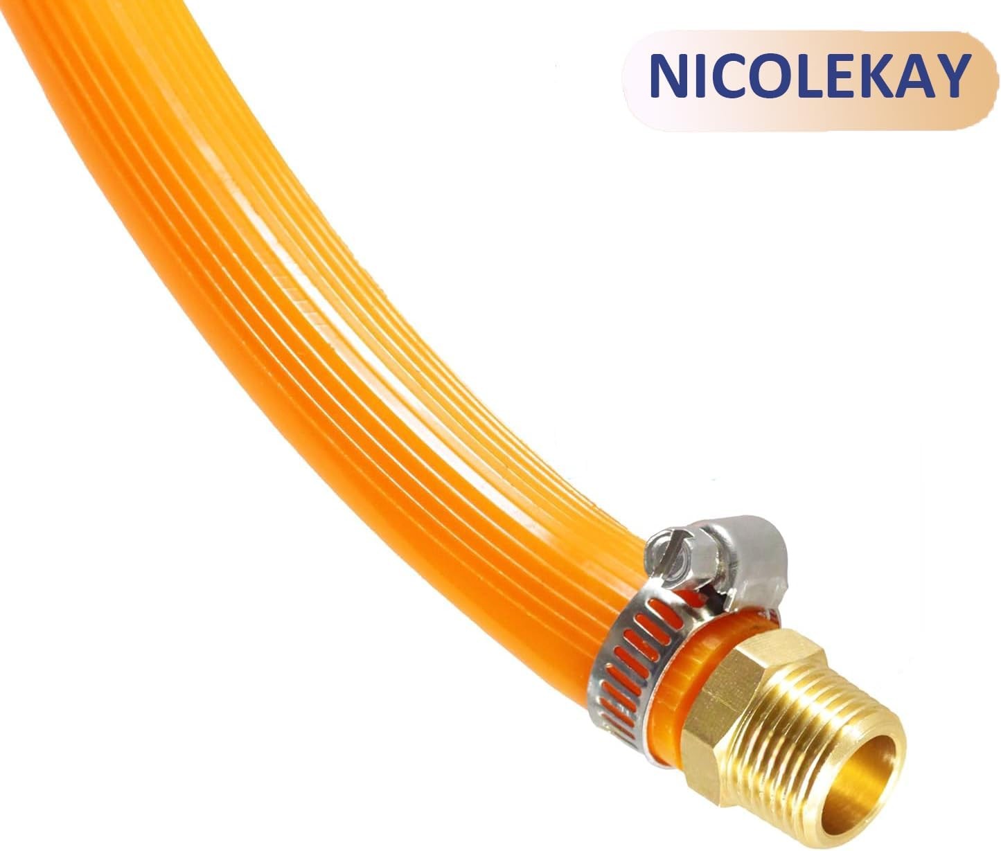 10 Pcs Brass Hose Fittings, 1/2 NPT to Barb, Male 1/2Barb x 1/2NPT