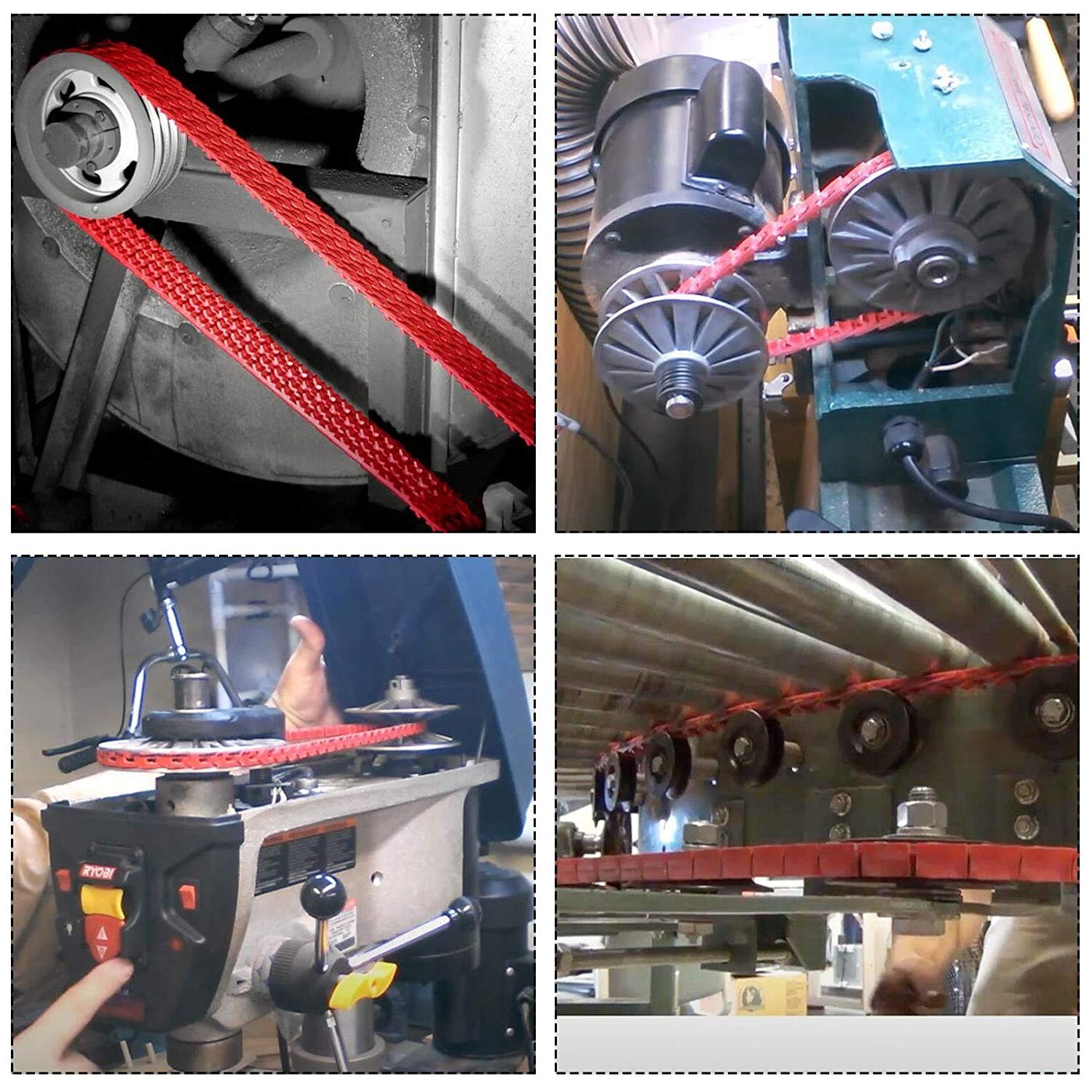 Power Twist Drive 1/2″ Link V-Belt 5 Feet A Type -Twist “A” Adjustable Link, USA