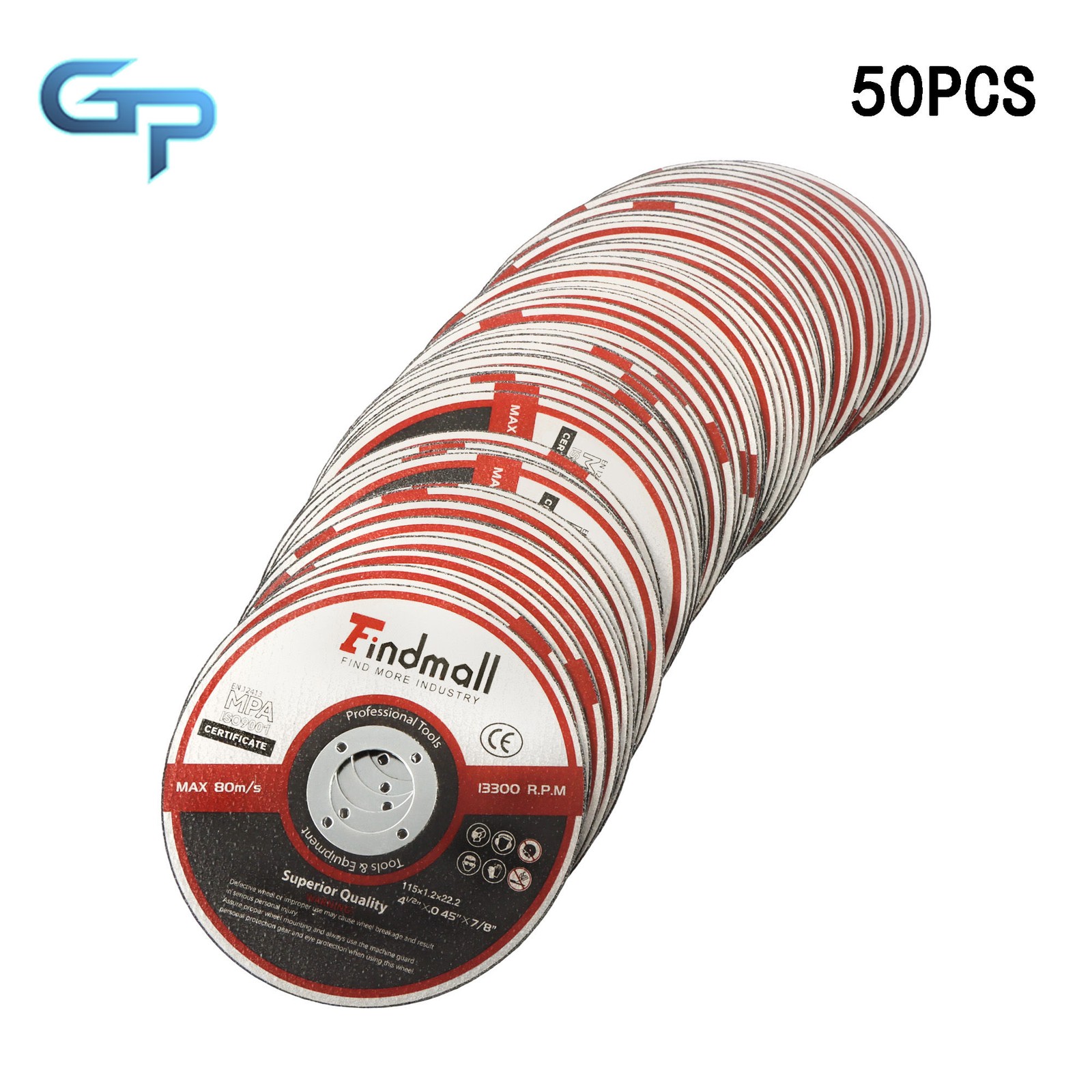 50 Pack Metal Cut Off Wheels 4-1/2″ x 3/64″ x 7/8″ Angle Grinder Cutting Wheel