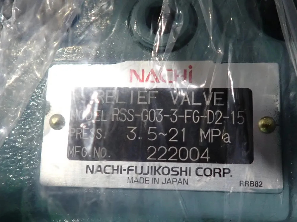 NACHI RSS-G03-3-FG-D2-15 RELIEF VALVE 08250050285
