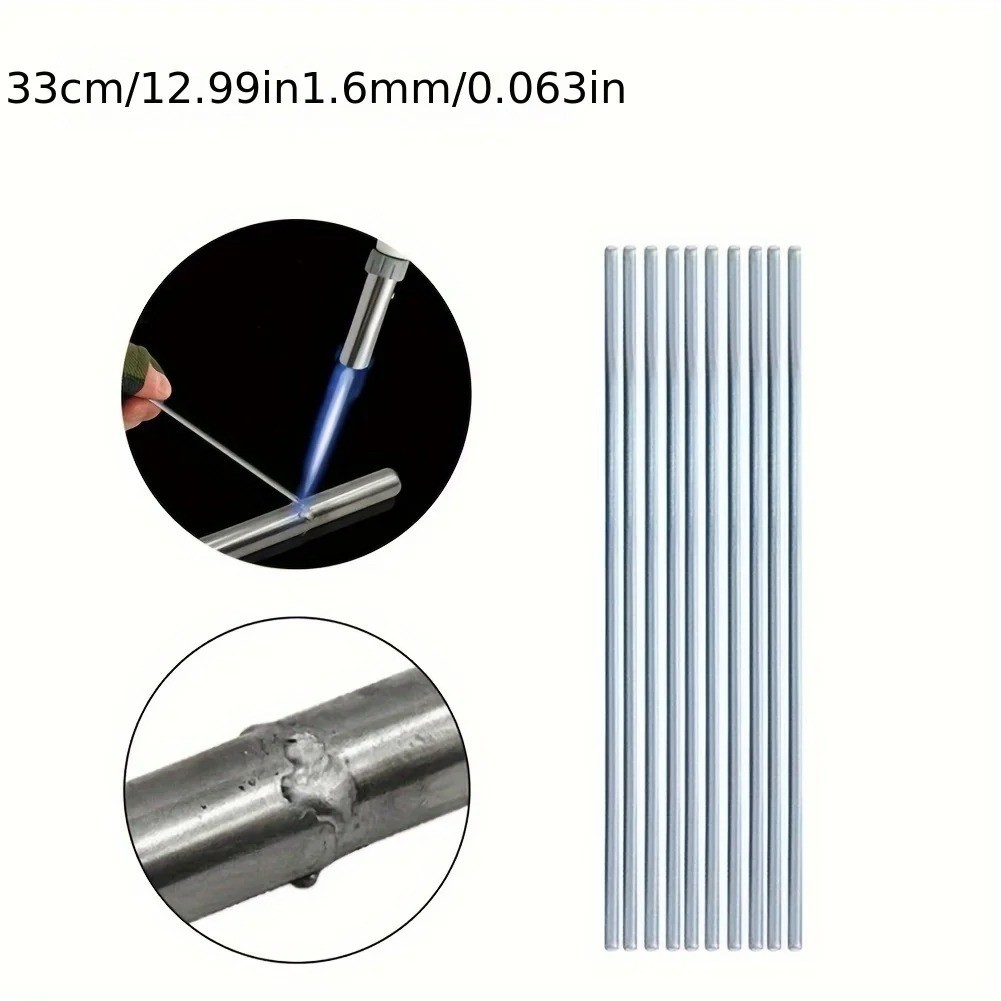10x Aluminum Rods Low Temperature Easy Melt Aluminum Welding Rods Welding Sticks