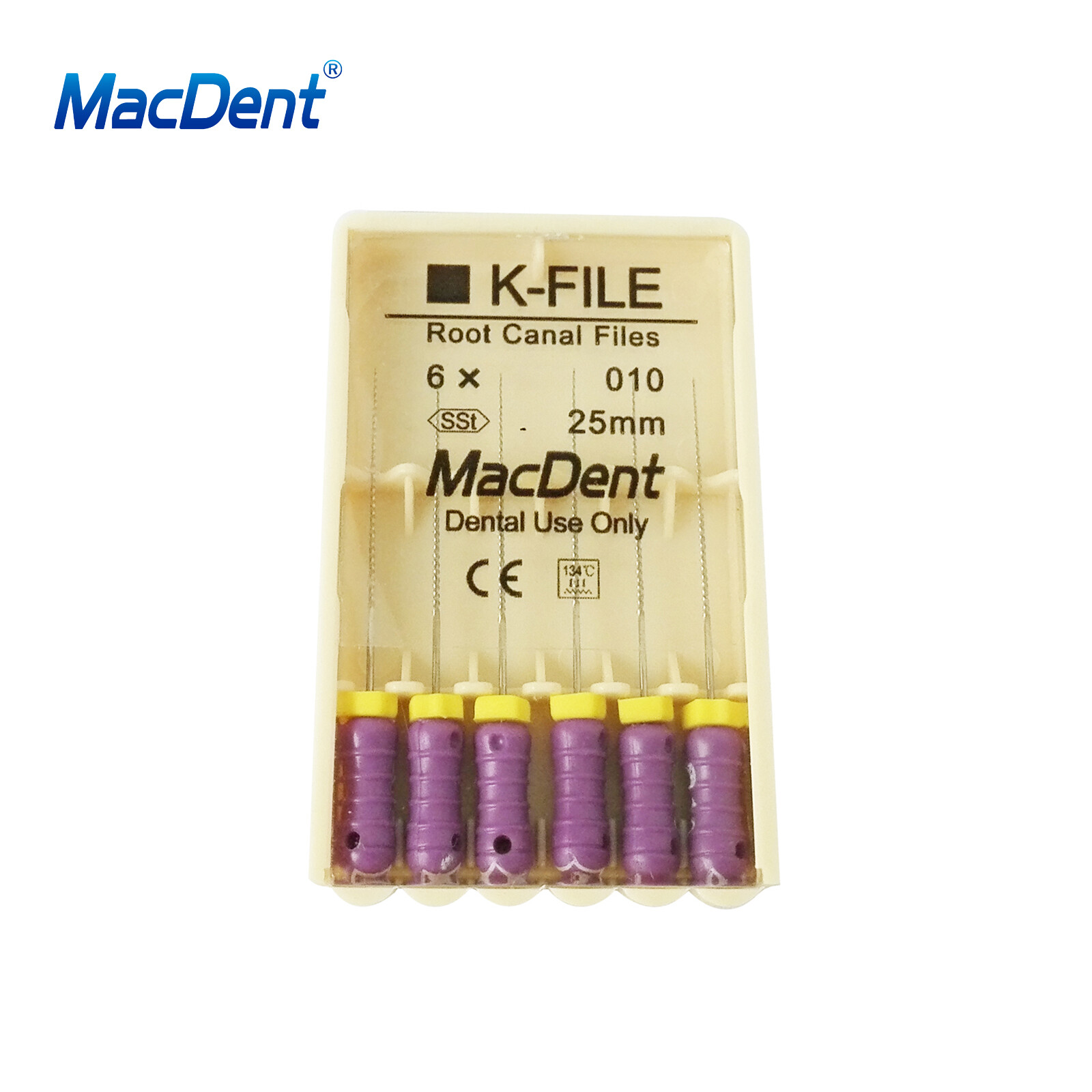 MacDent Limas de endodoncia manual dental K-Files acero inoxidable 21/25/31mm