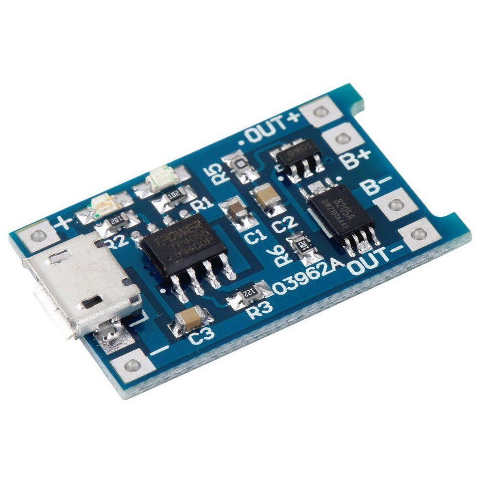 2PCS 5V 1A Micro USB TP4056 18650 Lithium Battery Charging Board Charger Module