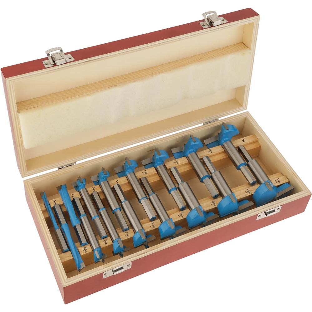 DC1917 16-Pc. Carbide Forstner Bit Set, 1/4″ – 2-1/8″