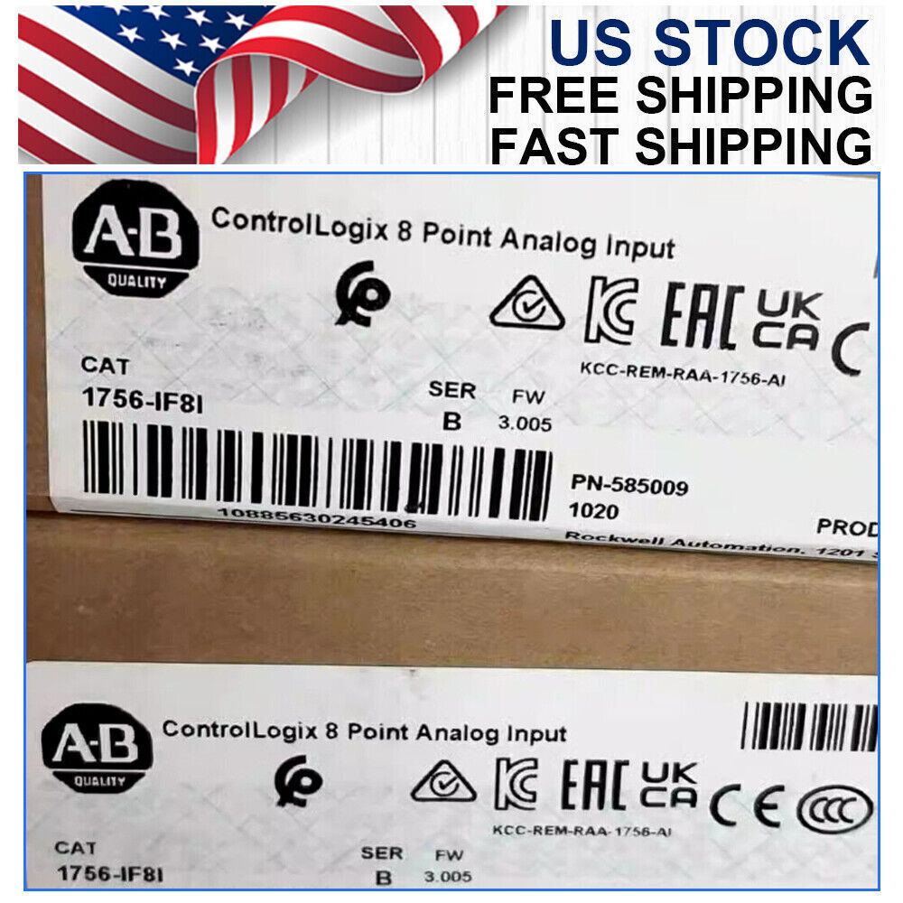 New Sealed Allen Bradley 1756-IF8I /A Isolated Analog Input Module Free Shipping