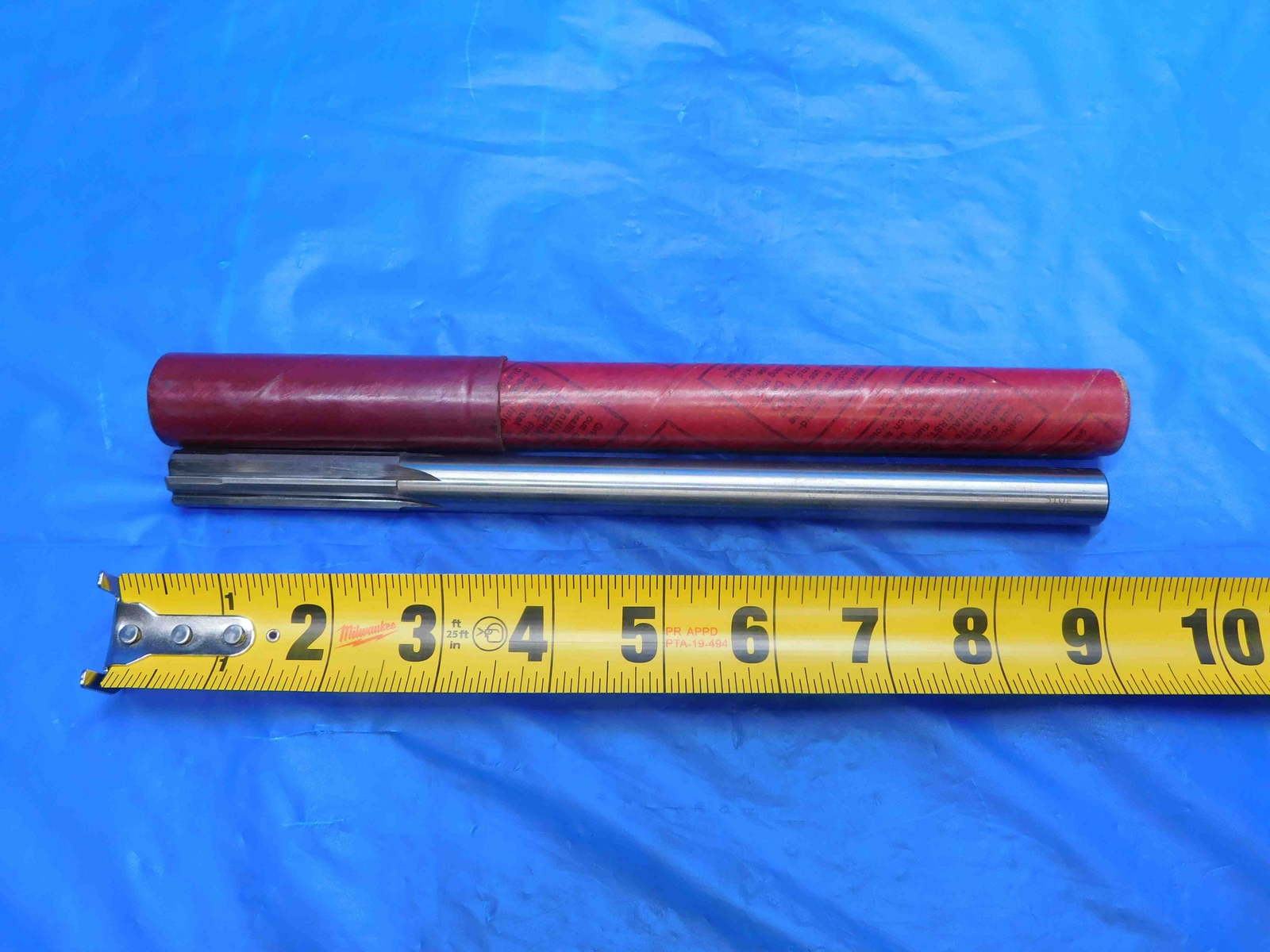 0.61 OD HSS CARBIDE TIPPED REAMER 6 FL .61 .6100 39/64 .6250 -.0150 UNDERSIZE