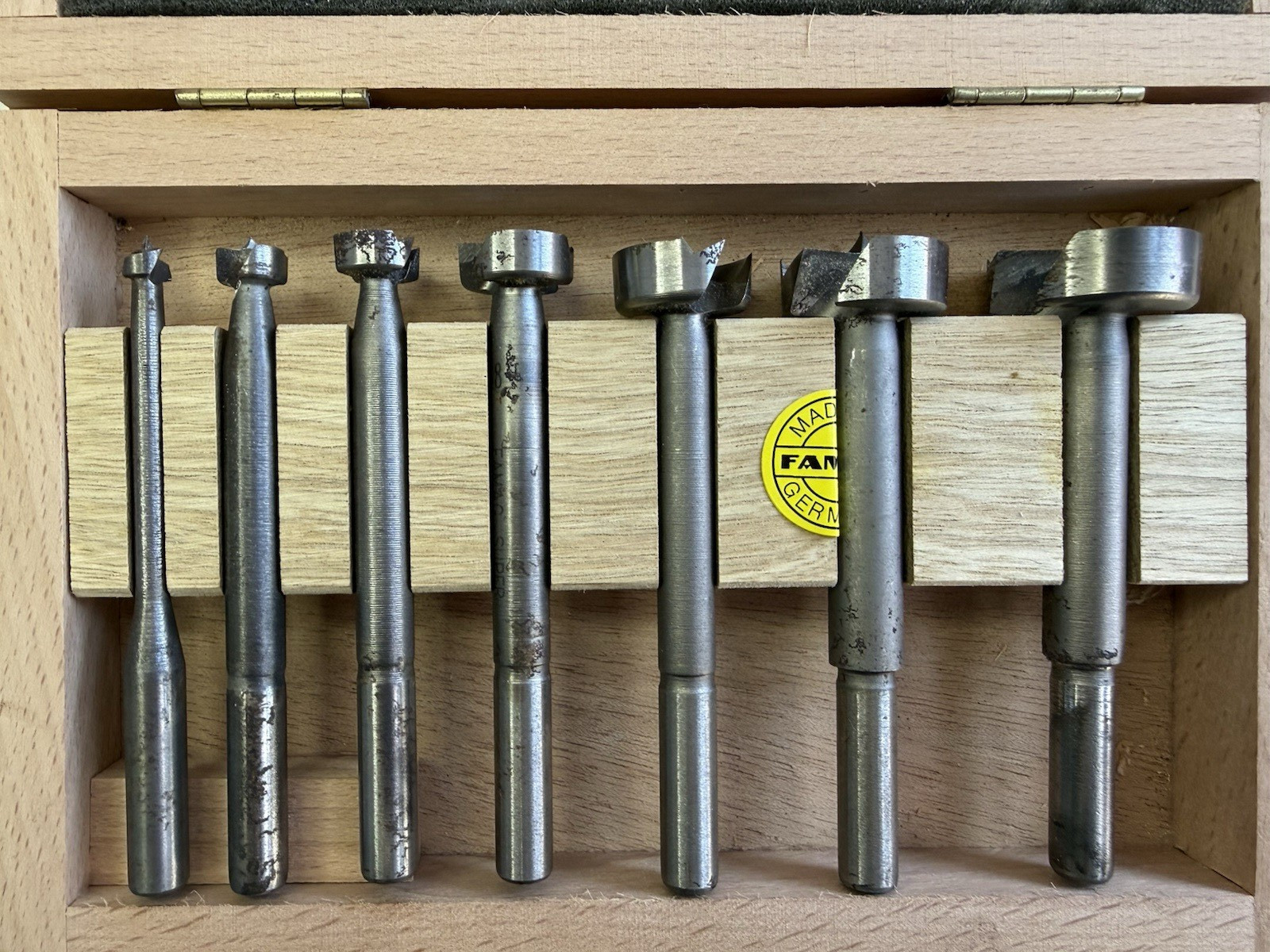 FAMAG SUPER FORSTNER BITS FB61498 Made In Germany Used