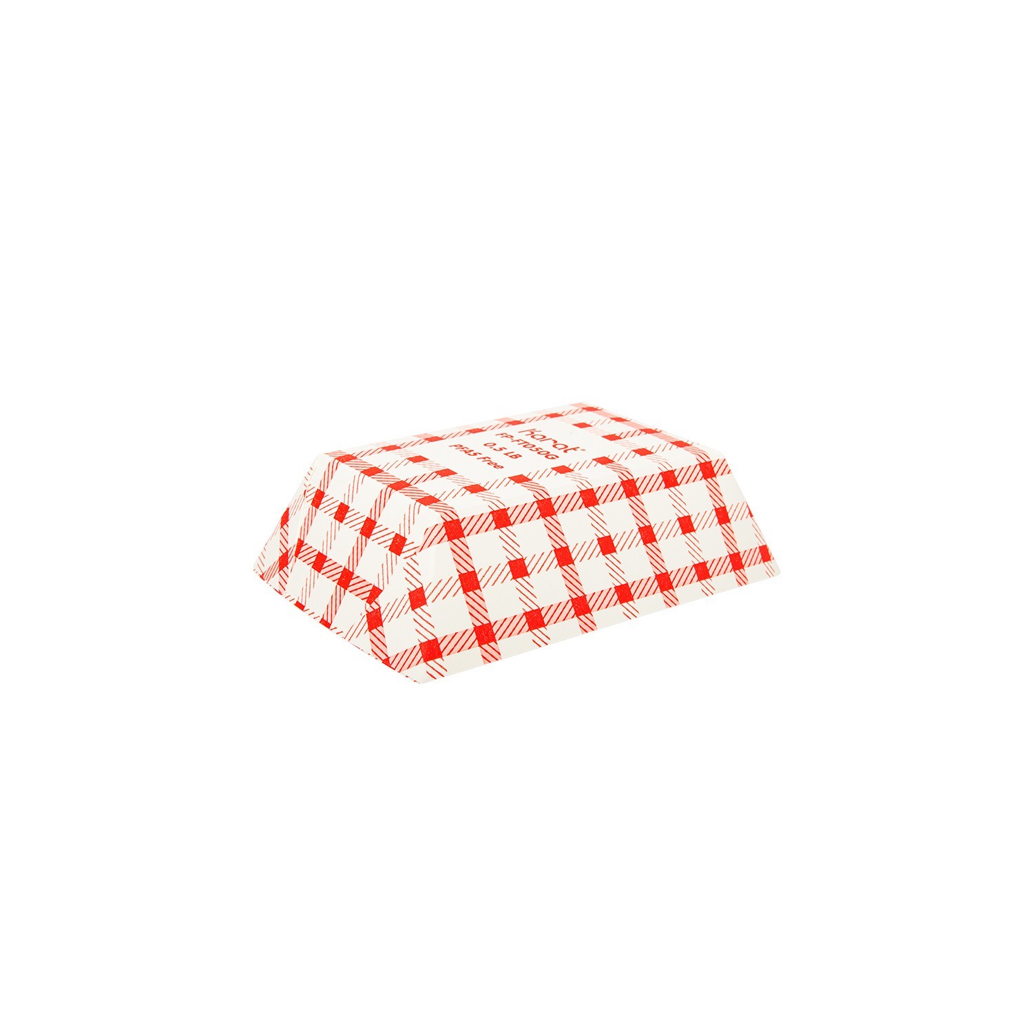Karat Food Tray – Shepherd’s Check (Red) – 0.5 lb, FP-FT050G
